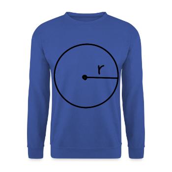 Cadeau de professeur de géométrie mathématique - Sweat-shirt Unisexe - bleu royal - Devant - Alina (178cm) & Michal (187cm)