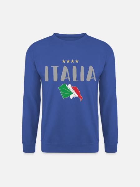 Italien Fußball Fan Trikot Flagge - Unisex Pullover - Royalblau