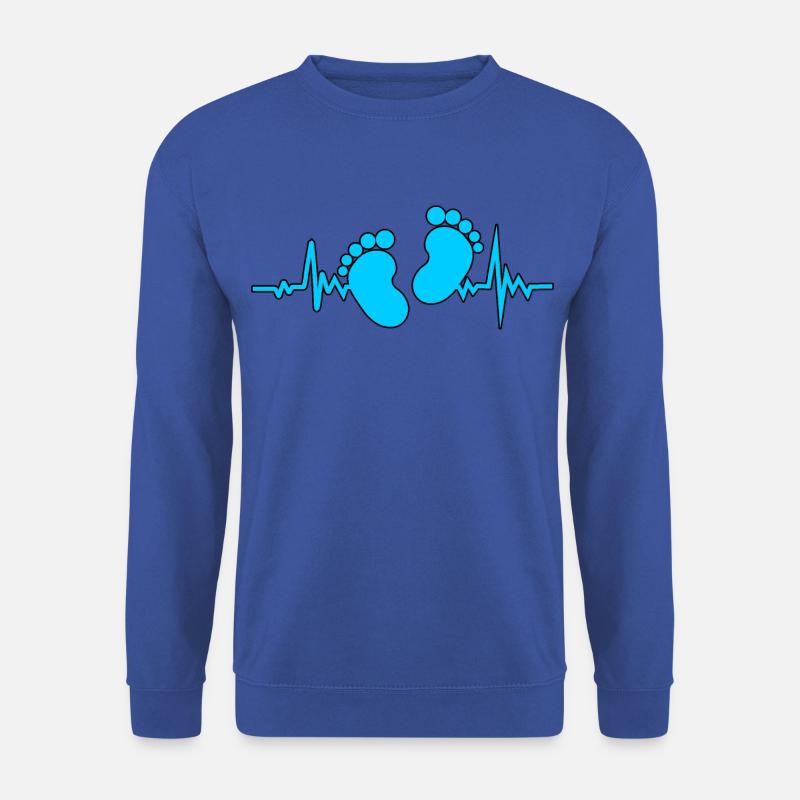 Herzschlag Baby Junge - Unisex Pullover - Royalblau