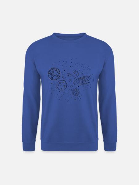 Sternenhimmel - Space - Raumfahrt - Planeten - Unisex Pullover - Royalblau