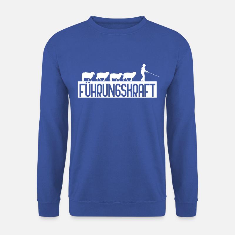 Führungskraft Schafe Herde Büro lustig - Unisex Pullover - Royalblau