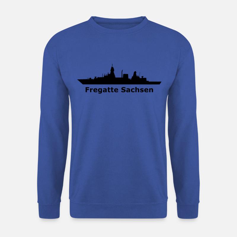 Fregatte Sachsen (Black-Design) - Unisex Pullover - Royalblau