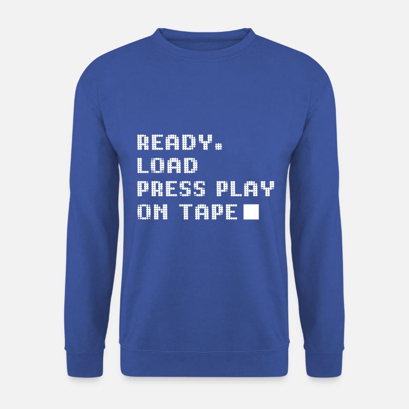 Press play on tape - Unisex Pullover - Royalblau