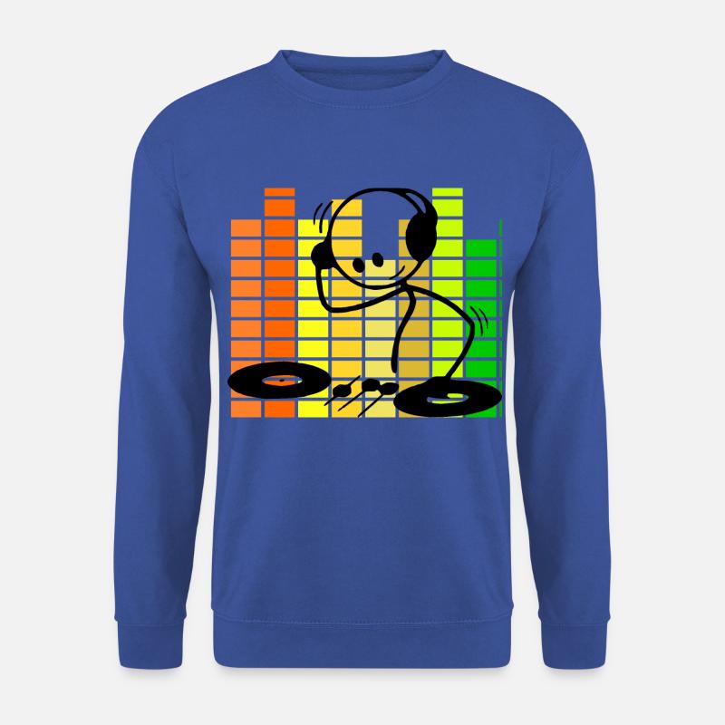 Stick figure DJ equalizer - Unisex Sweatshirt - royal blue