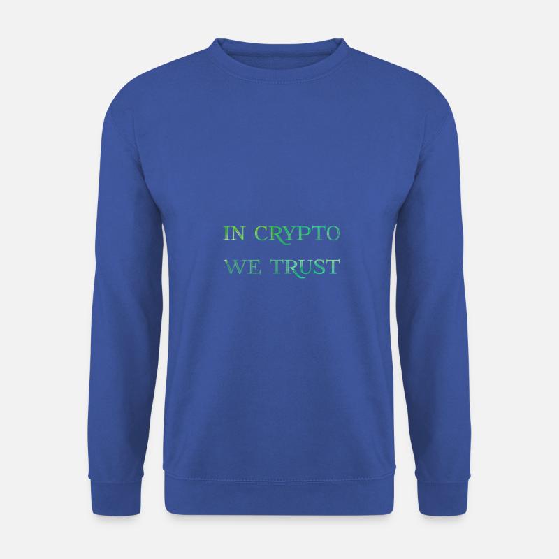In krypto wie trust - Unisex Pullover - Royalblau