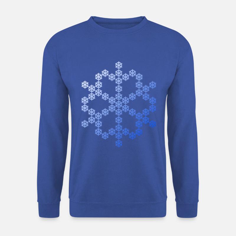 Schneeflocke aus Schneeflocken Snowflake - Unisex Pullover - Royalblau