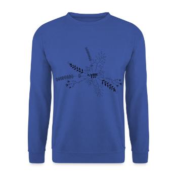 Hygge shirt ● Hygge moment ● gift - Unisex Sweatshirt - royal blue - Front - Alina (178cm) & Michal (187cm)