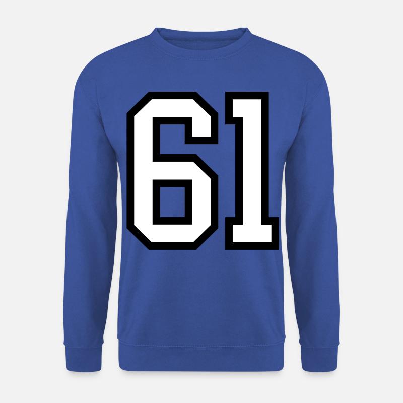Trabzon 61 Zahl - Unisex Pullover - Royalblau