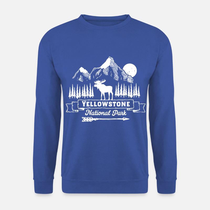 Yellowstone Nationalpark-Kleidungs-Kleid - Unisex Pullover - Royalblau