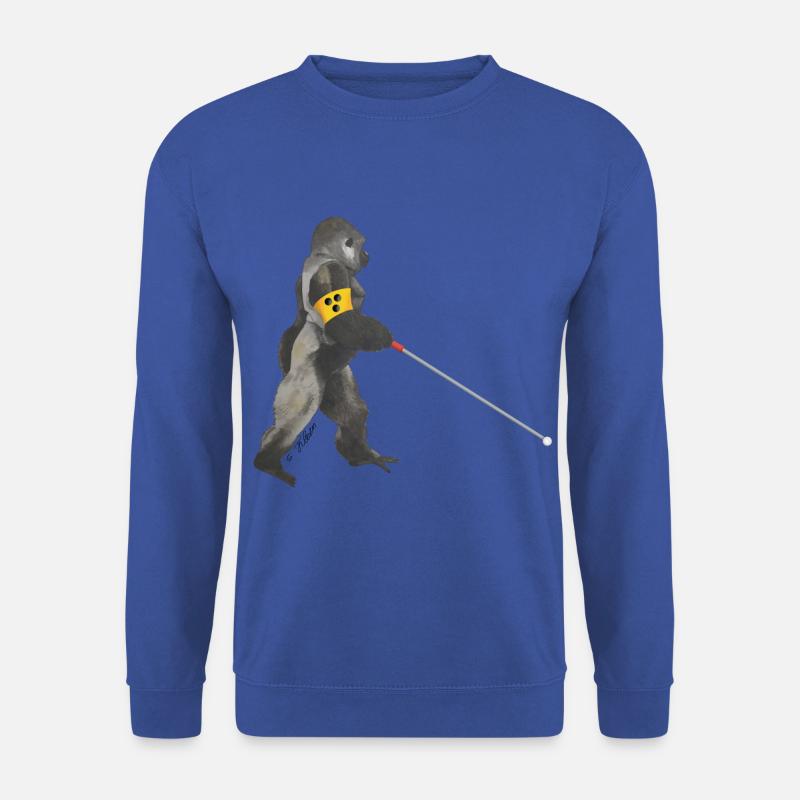 blinder Gorilla - Unisex Pullover - Royalblau