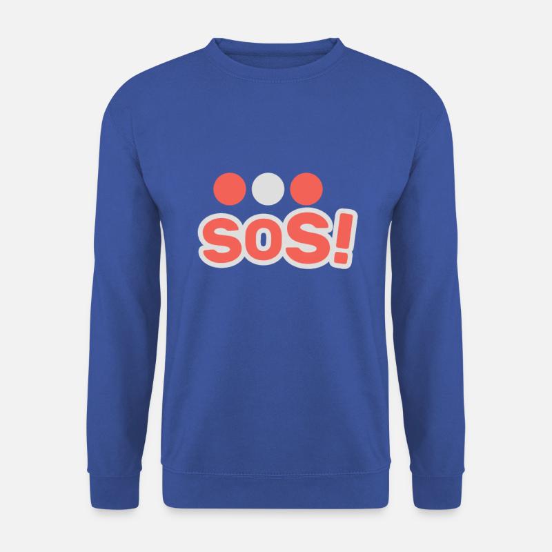 SOS! Zu Hilfe! - Unisex Pullover - Royalblau