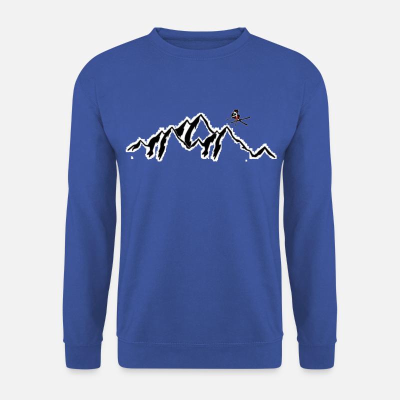 freeskier mountain - Unisex Pullover - Royalblau