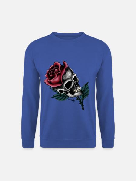 Pink skull // Pink skull - Unisex Sweatshirt - royal blue