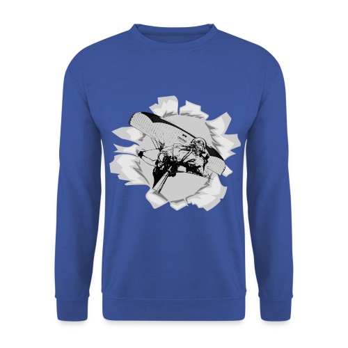 Paragliding wing flying through the opening - Unisex Sweatshirt