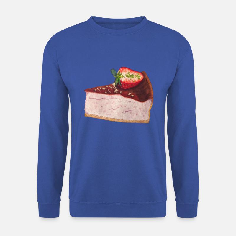 Erdbeerkuchen Käsekuchen - Unisex Pullover - Royalblau