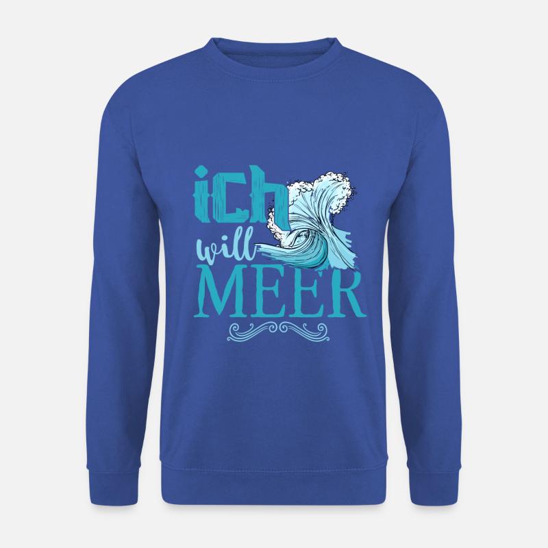 Urlaub – Shirt Strandurlaub Meer Geschenk - Unisex Pullover - Royalblau