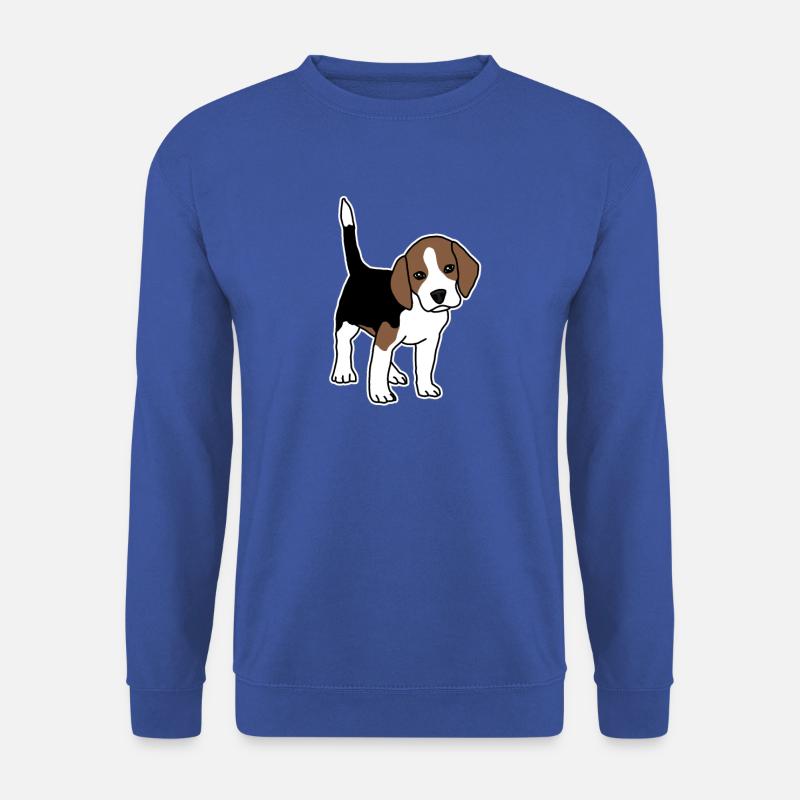 Beagle, chiot, chien, doux. comique - Sweat-shirt Unisexe - bleu royal
