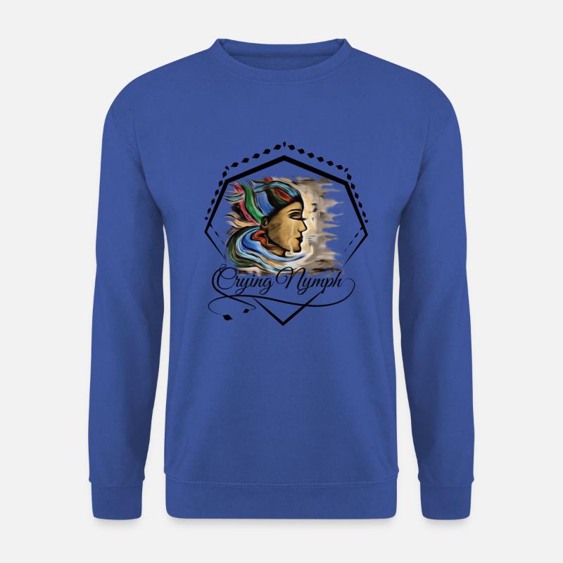Fantasy Nymphe Regenbogenhaar - Unisex Pullover - Royalblau