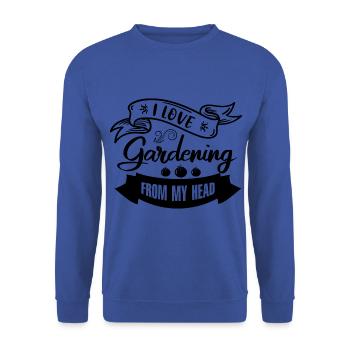 Jardiniers amateurs, jardiniers de fruits et légumes - Sweat-shirt Unisexe - bleu royal - Devant - Alina (178cm) & Michal (187cm)