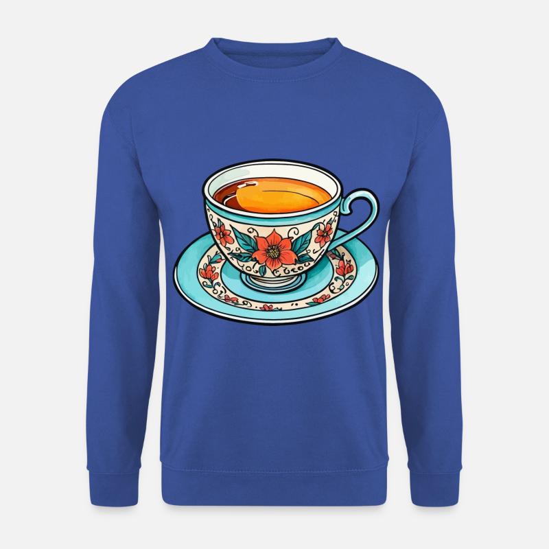 Teetasse Neo Traditional - Unisex Pullover - Royalblau