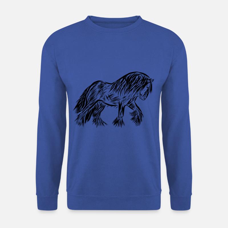 Pferd - Unisex Pullover - Royalblau