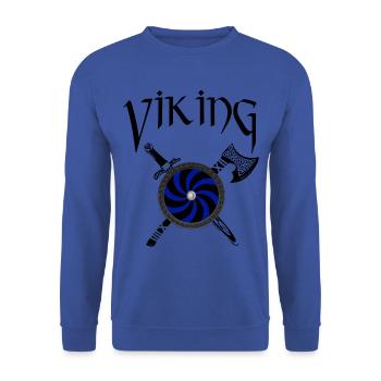 viking - Sweat-shirt Unisexe - bleu royal - Devant - Alina (178cm) & Michal (187cm)