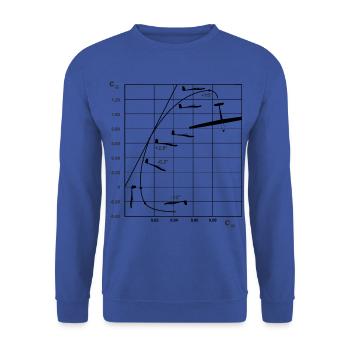 Planeur Vol à voile Planeur Planeur Planeur - Sweat-shirt Unisexe - bleu royal - Devant - Alina (178cm) & Michal (187cm)