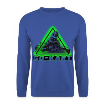 Go Kart - Unisex Pullover - Royalblau - Vorne - Alina (178cm) & Michal (187cm)