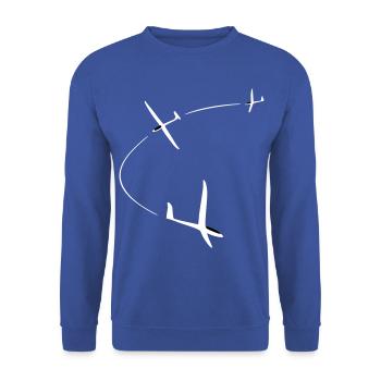 Planeur Vol à voile Planeur - Sweat-shirt Unisexe - bleu royal - Devant - Alina (178cm) & Michal (187cm)