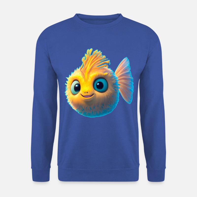 süßer Baby Kugelfisch - Unisex Pullover - Royalblau