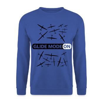 Glider Gliding Gliding Gliding Glider - Unisex Sweatshirt - royal blue - Front - Alina (178cm) & Michal (187cm)