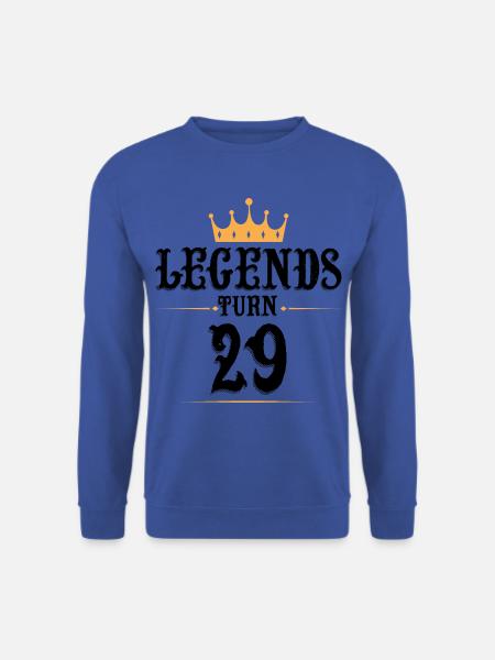 29 Geburtstag, Legenden werden 29 - Unisex Pullover - Royalblau