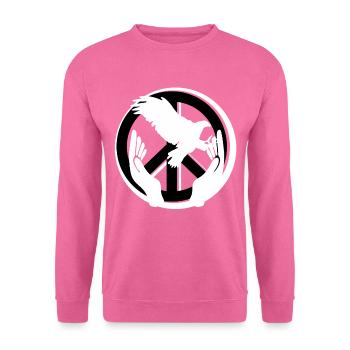 Eagle Peace Peace World Peace Love - Unisex Sweatshirt - pink - Front