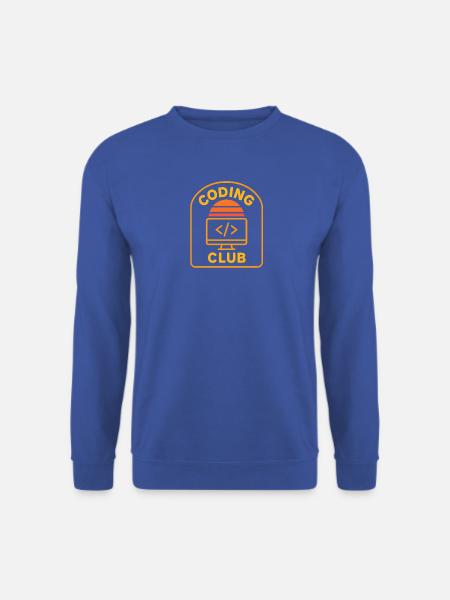 Coding Club Retro Sonnenaufgang Design - Unisex Pullover - Royalblau