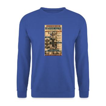 Der Ausredenerfinder – kreativ unzuständig - Unisex Pullover - Royalblau - Vorne - Alina (178cm) & Michal (187cm)