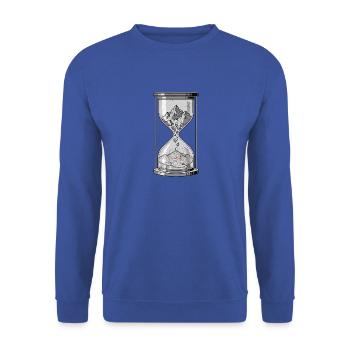 Bergsteiger Sanduhr - Unisex Pullover - Royalblau - Vorne - Alina (178cm) & Michal (187cm)