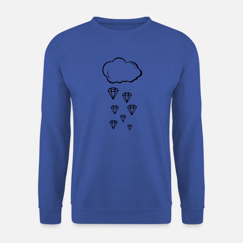 Diamond rain diamonds clouds - Unisex Sweatshirt - royal blue