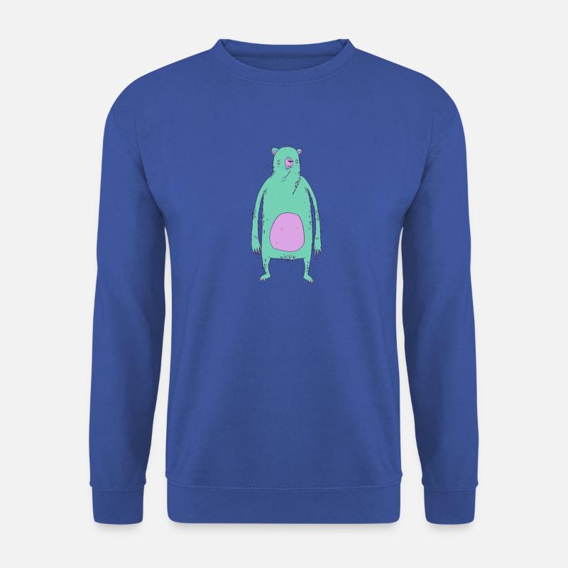 Grüner Bär - Unisex Pullover - Royalblau