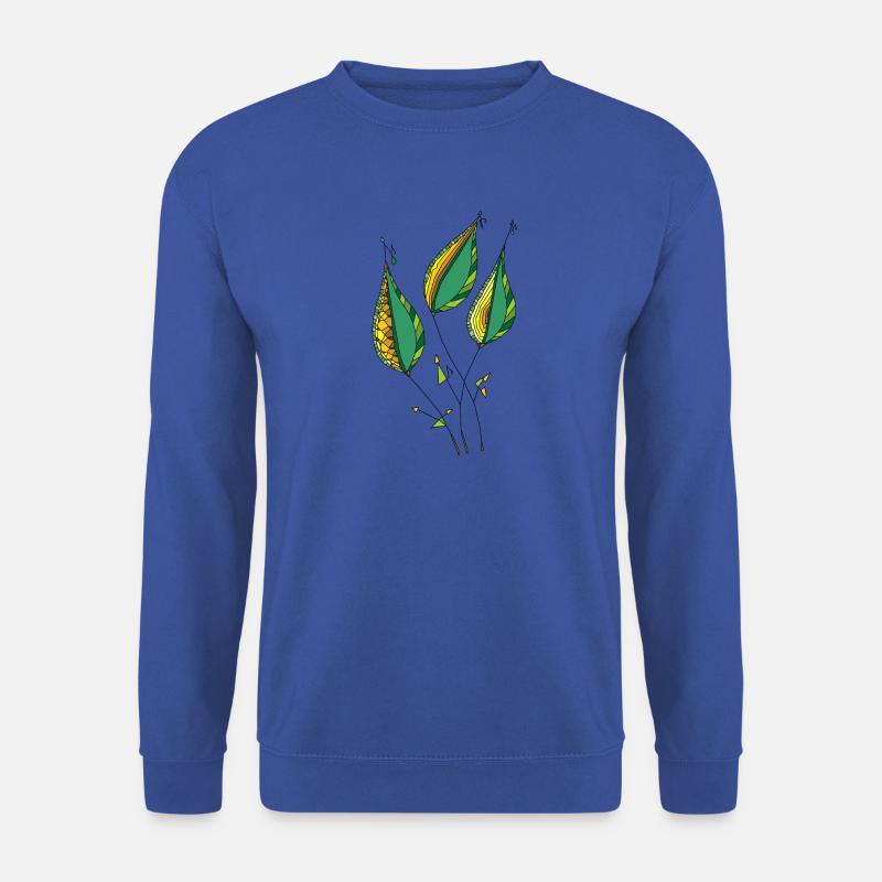 Decorative leaves - Unisex Sweatshirt - royal blue
