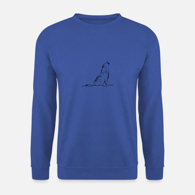 Howling Wolf - Unisex Sweatshirt - royal blue