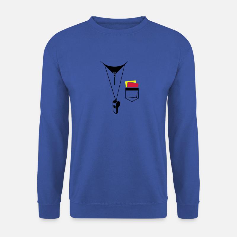 Schiedsrichter - Fußball - Karte und Pfeife - Unisex Pullover - Royalblau