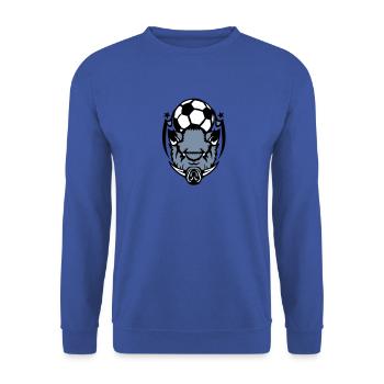 soccer football logo ferocious boar boar3 - Unisex Sweatshirt - royal blue - Front - Alina (178cm) & Michal (187cm)