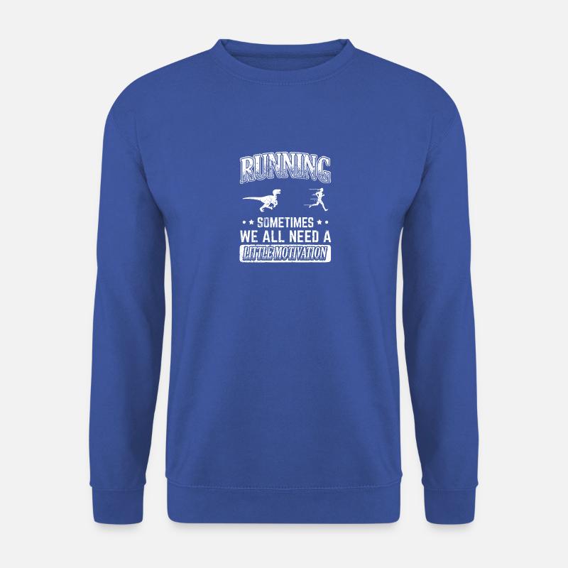 Funny Running Runner Shirt Little Motivation - Unisex Pullover - Royalblau
