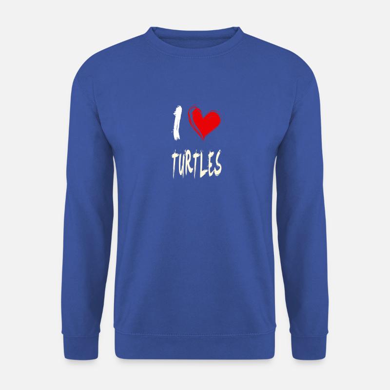 Ich liebe Schildkröten - Unisex Pullover - Royalblau