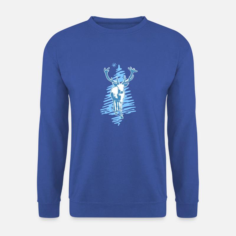 Hirsch - Unisex Pullover - Royalblau