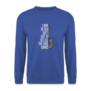 Je suis peut-être vieux - Sweat-shirt Unisexe - bleu royal - Devant - Alina (178cm) & Michal (187cm)
