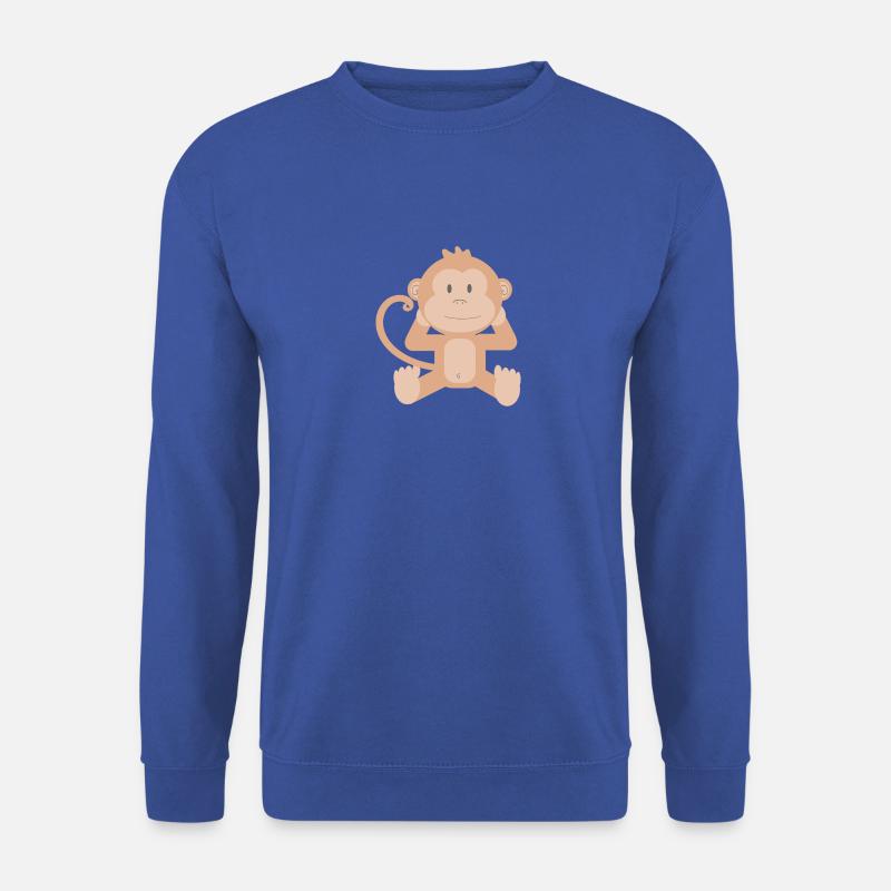 Affe - Unisex Pullover - Royalblau