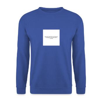 CONFONDEZ-LES AVEC VOTRE SILENCE ET ÉTONNEZ-LES - Sweat-shirt Unisexe - bleu royal - Devant - Alina (178cm) & Michal (187cm)