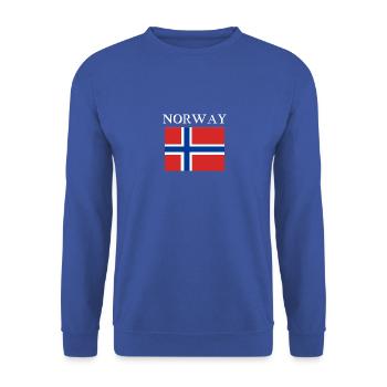 Norvège mon amour - Sweat-shirt Unisexe - bleu royal - Devant - Alina (178cm) & Michal (187cm)
