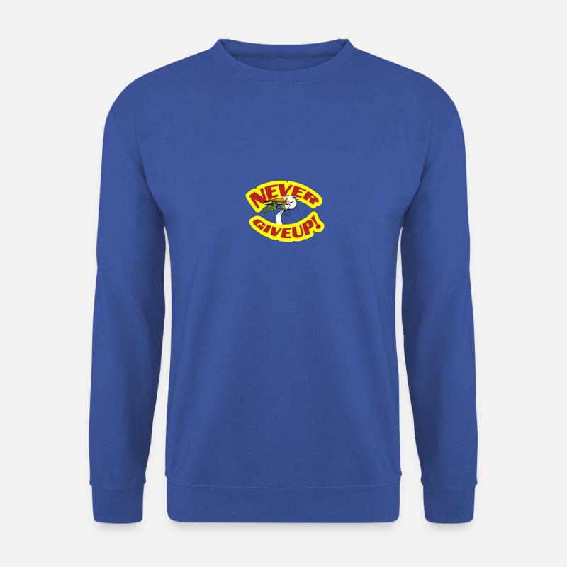 never giveup 2 copy - Unisex Sweatshirt - royal blue